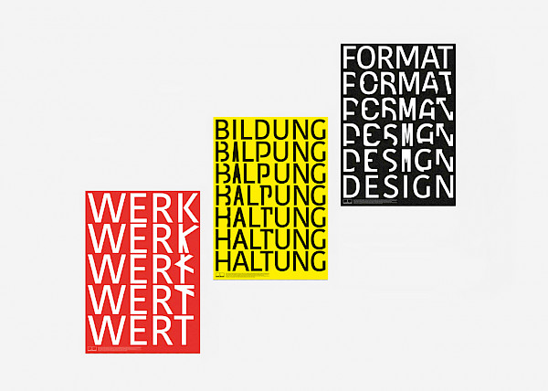 Werk – Wert, Bildung – Haltung, Format – Design<br/>Abbildung: © Bureau Mitte